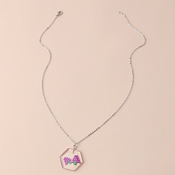purple Fashionable Strawberry Pendant Necklace - Cute and Unique Geometric Clothing Accessory for Women.