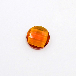 Chocolate Golden Tone Brass Glass Teardrop Links connectors, Chocolate, 21x11x5mm, Hole: 2mm