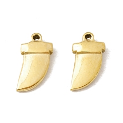Real 24K Gold Plated Ion Plating(IP) 304 Stainless Steel Charms, Knife, Real 24K Gold Plated, 11x6x2.5mm, Hole: 0.7mm