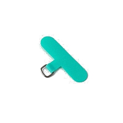 Turquoise Oxford Cloth Mobile Phone Lanyard Patch, Phone Strap Connector Replacement Part Tether Tab for Cell Phone Safety, Turquoise, 6x1.5x0.065~0.07cm, Inner Diameter: 0.7x0.9cm