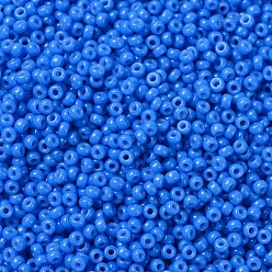 (RR4484) Duracoat Dyed Opaque Delphinium MIYUKI Round Rocailles Beads, Japanese Seed Beads, (RR4484) Duracoat Dyed Opaque Delphinium, 11/0, 2x1.3mm, Hole: 0.8mm, about 1100pcs/bottle, 10g/bottle