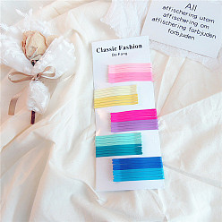 Rainbow-colored wide version 40-pack single card Colorful Hair Clip for Women, Cute and Stylish Hair Accessories
