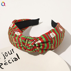 Christmas Headband - Red and Green Thick Stripes Christmas Headband Christmas Party Headband Christmas Decoration E11.