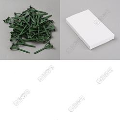 Vert Foncé 20 pièces de fer et de plastique pour broches, vert foncé, 68x32x10mm
