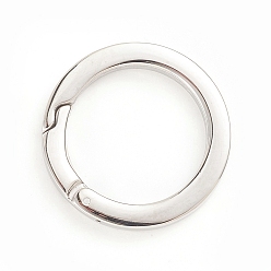 Stainless Steel Color 304 Stainless Steel Spring Gate Rings, O Rings, Stainless Steel Color, 30x3.5mm, Inner Diameter: 22mm