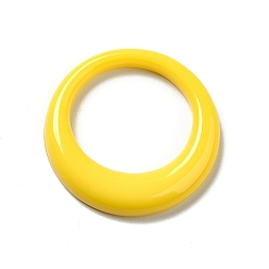 Yellow Resin Linking Ring, Round Ring, Yellow, 35x5mm, Inner Diameter: 24mm