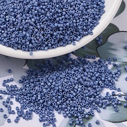 (DB2318) Матовый Непрозрачный Глазированный Голубой Русалки AB Бусины miyuki delica, цилиндр, японский бисер, 11/0, (дБ 2318) матовая матовая русалка с глазурью синяя аб, 1.3x1.6 мм, отверстие : 0.8 мм, Около 2000 шт / 10 г