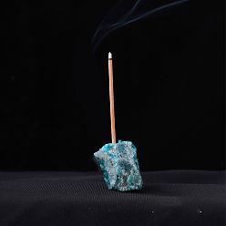 Apatite Natural Apatite Incense Burners, Irregular Shape Incense Holders, Home Office Teahouse Zen Buddhist Supplies, 40~60mm