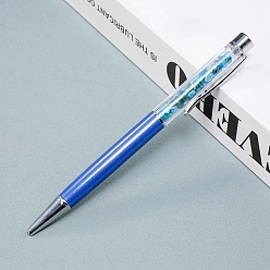 Apatite Natural Apatite Chip on Top Ball-Point Pens, Aluminium Alloy Ball-Point Pen, 140mm