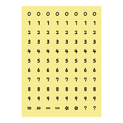Желтый Номер ПВХ пластиковые самоклеящиеся наклейки, желтые, 140x100 мм, наклейки: 9 мм