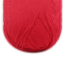 Crimson Acrylic Fiber Yarn, for Weaving, Knitting & Crochet, Crimson, 2mm, about 114.83 Yards(105m)/Skein