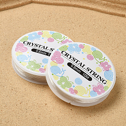 Прозрачный Круглая эластичная кристаллическая нить, шнур из эластичной нити, для изготовления украшений из бисера, прозрачные, 0.8 мм, около 10.94 ярдов (10 м) / рулон