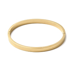 Золотой 201 простые браслеты из нержавеющей стали, шарнирные браслеты для женщин, золотые, 1/4 дюйм (0.5 см), внутренний диаметр: 2-1/4x1-7/8 дюйм (5.6x4.7 см)