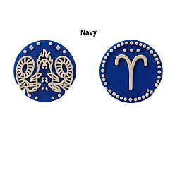 Aries Twelve Twelve Constellations Food Grade Eco-Friendly Silicone Focal Beads, Aries, 25mm