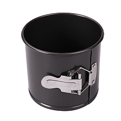 Electrophoresis Black Carbon Steel Removable Bottom Cake Pan, Springform Pan, Column, Electrophoresis Black, 120x108mm