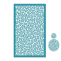 Others Rectangle Polyester Screen Printing Stencil, for Painting on Wood, DIY Decoration T-Shirt Fabric, Others, 15x9cm