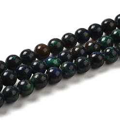 Chalcopyrite Natural Chalcopyrite Beads Strands, Round, 6mm, Hole: 1mm, about 67pcs/strand, 15.94''(40.5cm)