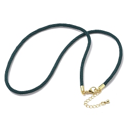 чирок 3 изготовление ожерелий из нейлонового шнура миланского плетения толщиной ☐ мм, с латунными выводами и 304 застежками из лобстера из нержавеющей стали, золотые, стойки покрытие, долговечный, зелено-синие, 17.83 дюйм (45.3 см)