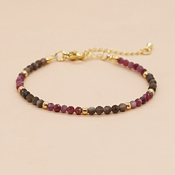 B-B220123C Bohemian-style 3mm copper bead lobster clasp women's bracelet with high value jewelry chain.