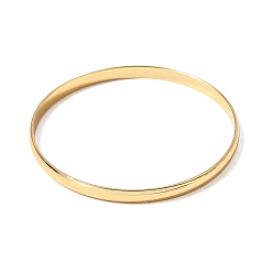 Золотой 304 Простые браслеты из нержавеющей стали для женщин и мужчин, ионное покрытие (ip), долговечный, золотые, внутренний диаметр: 2.68 дюйм (6.8 см)