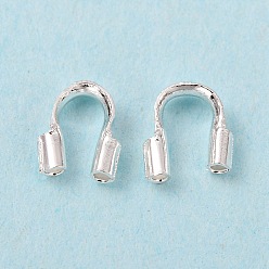 Серебро Латунная проволока опекунов, без кадмия и без свинца, серебряный цвет гальваническим, 4.5x4x1 мм, отверстие : 0.5 мм