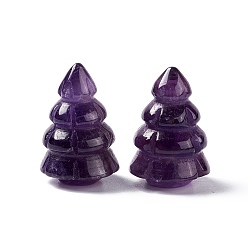 Amethyst Natural Amethyst Display Decorations, for Home Office Desk, Christmas Tree, 25x17mm