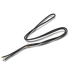 Slate Gray 2.5MM Adjustable Braided Nylon Cords Necklace Making, with Golden Brass Finding, Slate Gray, 27.56 inch(70cm)