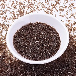 (DB1891) Прозрачный Темно-топазовый Блеск Бусины miyuki delica, цилиндр, японский бисер, 11/0, (дБ 1891) прозрачный темный топаз блеск, 1.3x1.6 мм, отверстие : 0.8 мм, Около 2000 шт / 10 г