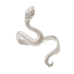 Нержавеющая Сталь Цвет 304 открытые кольца манжеты из нержавеющей стали, змея, цвет нержавеющей стали, 27.5 мм, внутренний диаметр: 18 мм