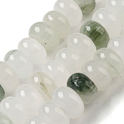 Other Jade Natural Jade Beads Strands, Rondelle, 8~8.5x5mm, Hole: 1mm, about 74pcs/strand, 14.84''~15''(37.7~38.1cm)
