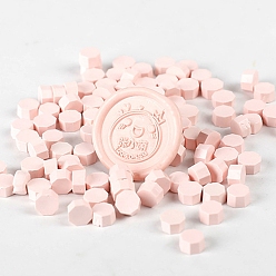 Lavender Blush Sealing Wax Particles, for Retro Seal Stamp, Octagon, Lavender Blush, Package Bag Size: 114x67mm, about 100pcs/bag