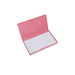 Pale Violet Red Magnetic Needle Storage Case, Stitching Sewing Pin Plastic Box, Rectangle, Pale Violet Red, 66x110x10mm
