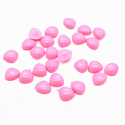 Pearl Pink Flat Triangle Plastic Craft Noses, Doll Making Supplies, Pearl Pink, 8x6mm