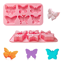 Pink 2шт. силиконовые формы для бабочек, розовые, 22.5×12.5×2см