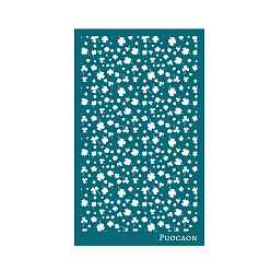Clover Reusable Polyester Screen Printing Stencil, for Painting on Wood, DIY Decoration T-Shirt Fabric, Clover Pattern, 15x9cm