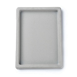 Gray Plastic Beads Tray for Necklace and Bracelets Making, Rectangle, Gray, 27x20x2cm