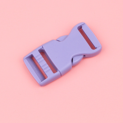Lilac Plastic Adjustable Quick Contoured Side Release Buckle, Lilac, 50x25x9mm, Hole: 20x4mm