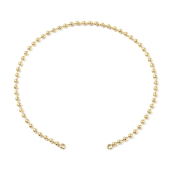 Real 14K Gold Plated Ion Plating(IP) 304 Stainless Steel Ball Chain Bracelet Making, with Loops, Real 14K Gold Plated, 8-1/8 inch(20.5cm)