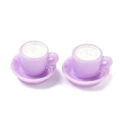 Сливовый Непрозрачные кабошоны из смолы, имитация еды, пить, слива, 13.5x20.5x19.5 мм