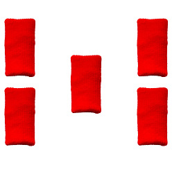 Red Nylon Finger Protecters, for Diamond Painting Accessories, Red, 45x25mm,  5pcs
