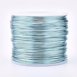 Aqua Round Aluminum Wire, Aqua, 18 Gauge, 1mm, about 492.12 Feet(150m)/roll
