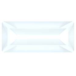 01000 White Opal Фантазийные кристаллы preciosa® maxima, чешский хрусталь, 435 26 212 багет, срыв твердой мозговой оболочки, 01000 белый опал, 4x2 мм