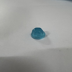 Бледно-бирюзовый Кабошоны из смолы, имитация желе, бледные бирюзовая, 9x12 мм