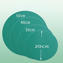 Teal Synthetic Rubber Sheets, for Engraving Beginners, Block Printing, Printmaking, Flat Round, Teal, 40cm