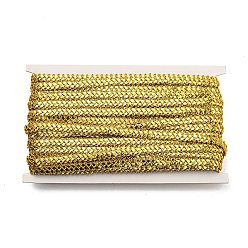 Gold Polyester Wavy Lace Trim, for Curtain, Home Textile Decor, Gold, 3/8 inch(9.5mm)