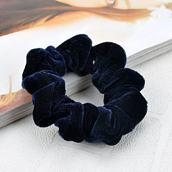 C91 navy blue Simple Plush Hairband for Autumn and Winter - Minimalist Hair Accessories.