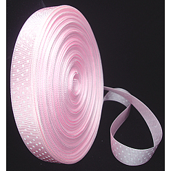 Pink Polka Dot Ribbon Grosgrain Ribbon, Pink, 5/8 inch(16mm), 50yards/roll(45.72m/roll)