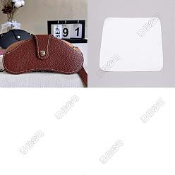 Седло Коричневый 1Чехол для очков из искусственной кожи, чехол для солнцезащитных очков, с фурнитурой для железа и салфеткой для чистки из замшевого волокна., седло коричневый, 1 мм