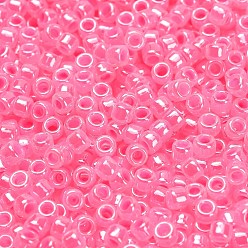 (910) Ceylon Hot Pink Тохо 8/0 круглые бусины, японский бисер, (910) цейлонский ярко-розовый, 3 мм, отверстие : 1 мм, Около 1110 шт / 50 г