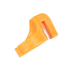 Orange Plastic Finger Blade Needle, Thimble Sewing Ring Thread Cutter, DIY Household Sewing Machine Accessory, Orange, Inner Diameter: 17mm